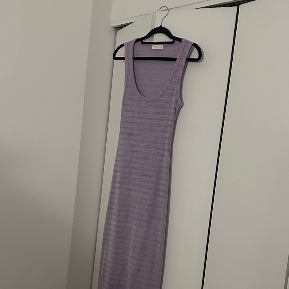 Kookai Elegant Lavender Knit Sleeveless Dress